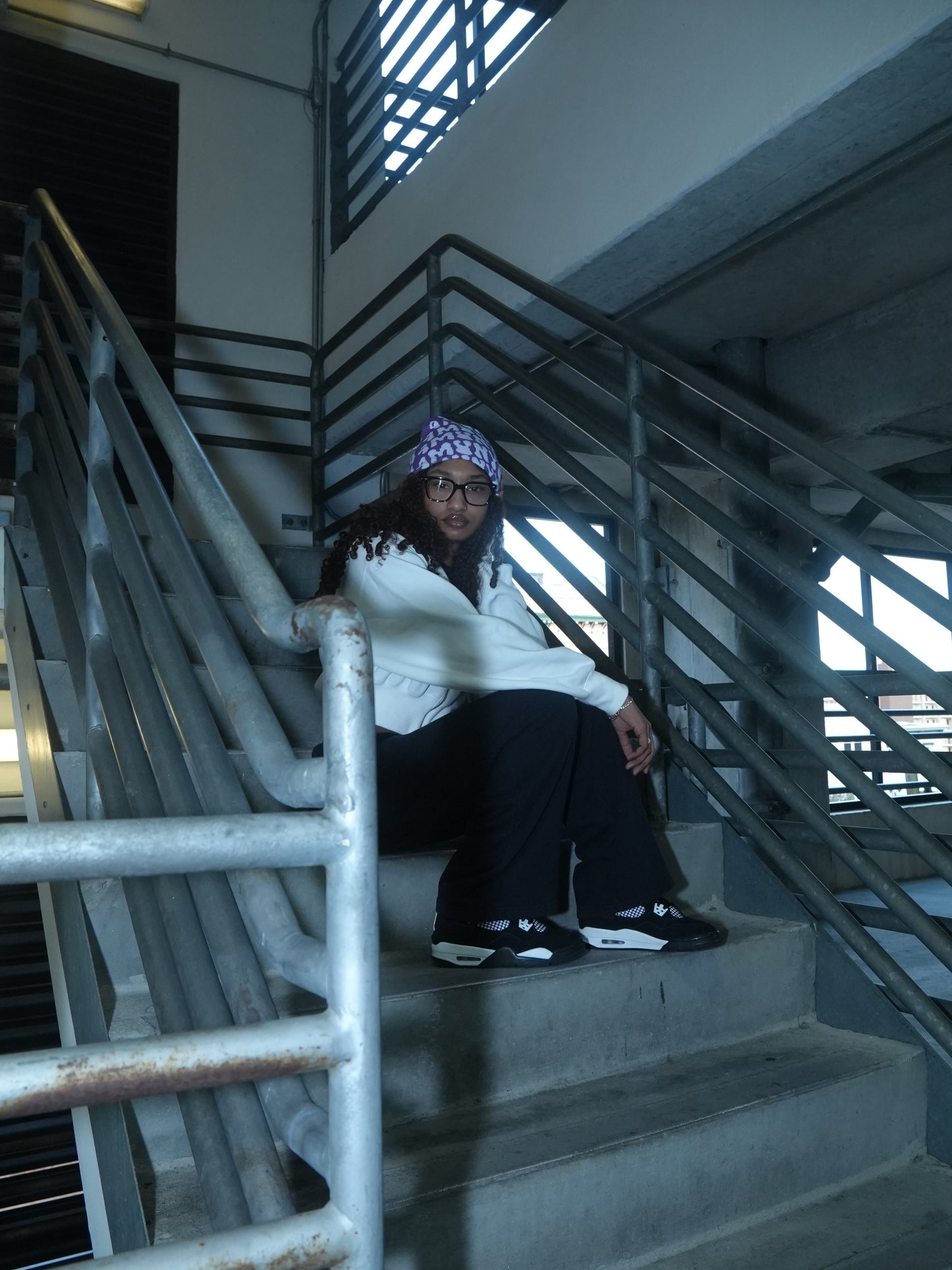 4Munyun Purple/White Skully